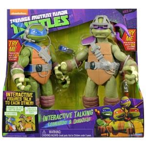 Teenage Mutant Ninja Turtles 11-inch interactive talking turtles  Donatello with Leonardo