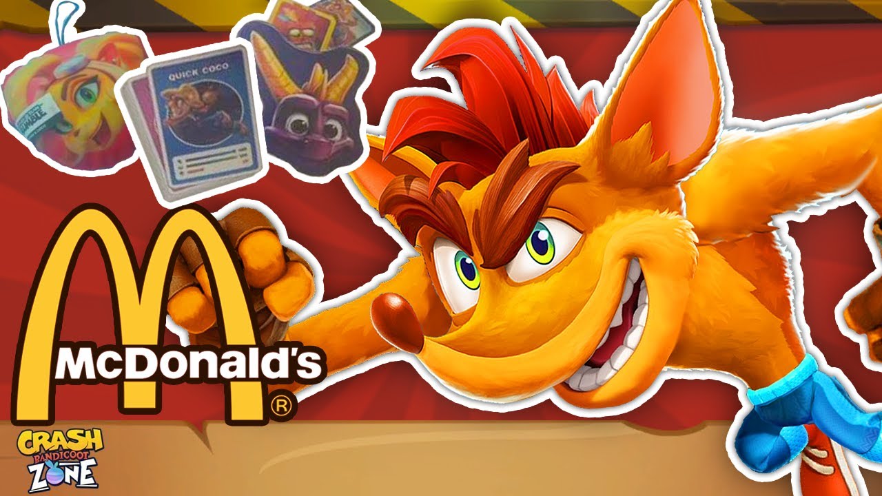 Crash Card Game - Crash Team Rumble McDonald's Toys 